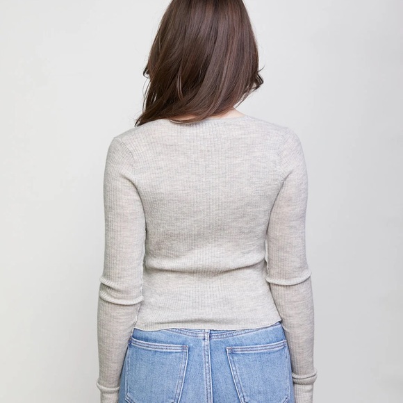 Brazeau tricot tissue baby rib cardigan black small - Picture 2 of 2